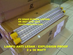 Lampu Explosion Proof TL 2 X 36 Watt WAROM